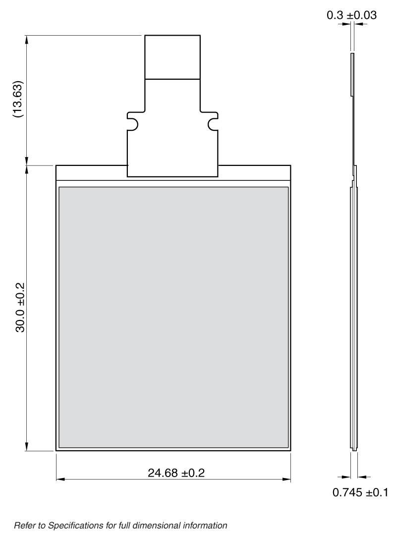 Sharp-LS013B7DH05 Moduli TFT 1.26in TFT 144x168Pixels Serial