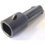 Conn Housing M 1 POS Crimp ST Cable Mount Black