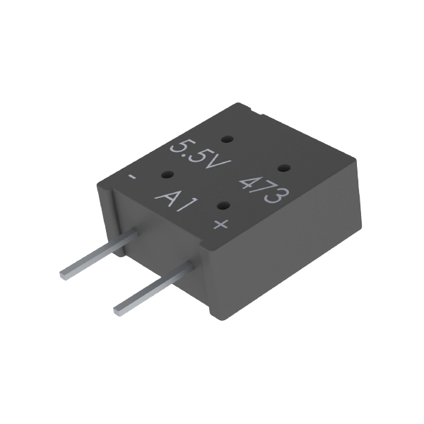 KEMET Corporation-FM0H224ZFTP18 Elektrische Doppelschichtkondensatoren – Superkondensatoren Cap Supercap 0.22F 5.5V -20% to 80% ( 10.5 X 6.5 X 11.5mm ) Radial 5mm 100 Ohm 1000h 70°C Ammo