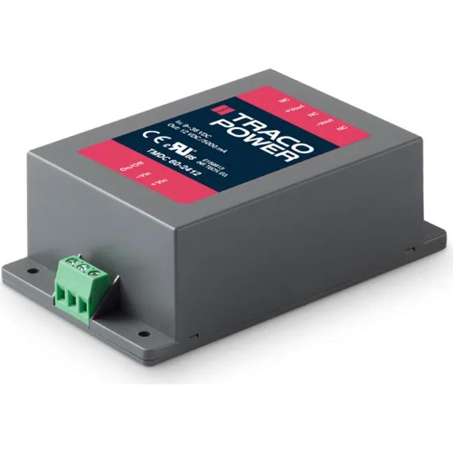 TRACO Electronic AG-TMDC 60-4815 Convertitore da DC a DC e modulo di regolazione della commutazione Module DC-DC 48VIN 1-OUT 24V 2.5A 60W 8-Pin