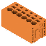 Weidmueller GmbH & Co. KG-1331480000 Connector Terminal Blocks Printed circuit board terminals, 5.08 mm, Number of poles 6, 180Deg, Solder pin length (l) 3.5 mm, tinned, orange, PUSH IN without actuator, Clamping range, max. 2.5 mm2, Box