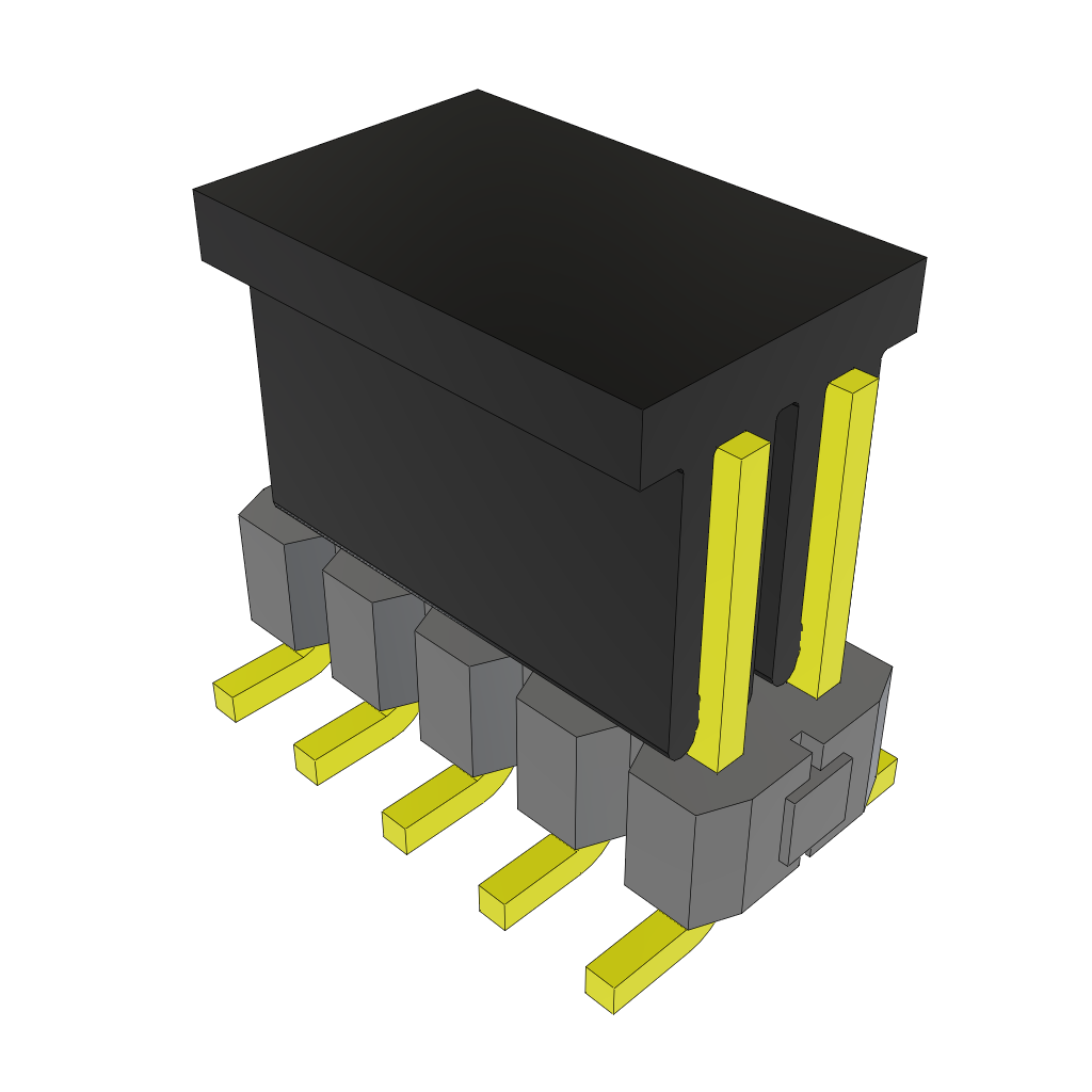 Samtec-TSM-105-01-L-DV-LC-P Cabezales del conector y receptáculos PCB Conn Unshrouded Header HDR 10 POS 2.54mm Solder ST Top Entry SMD Tube