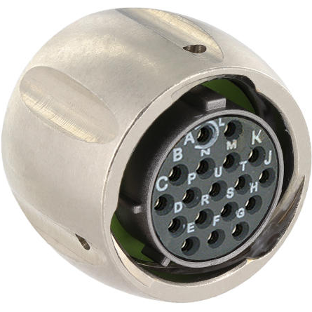 Eaton-UT0X614E18P Connecteur circulaire Conn Circular PIN 18 POS Solder Cup ST Cable Mount 18 Terminal 1 Port