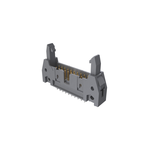 Quickie Eject Latch Shrouded Header, Through Hole, Vertical, Double Row, 20 Positions, 2.54mm (0.100in) Pitch