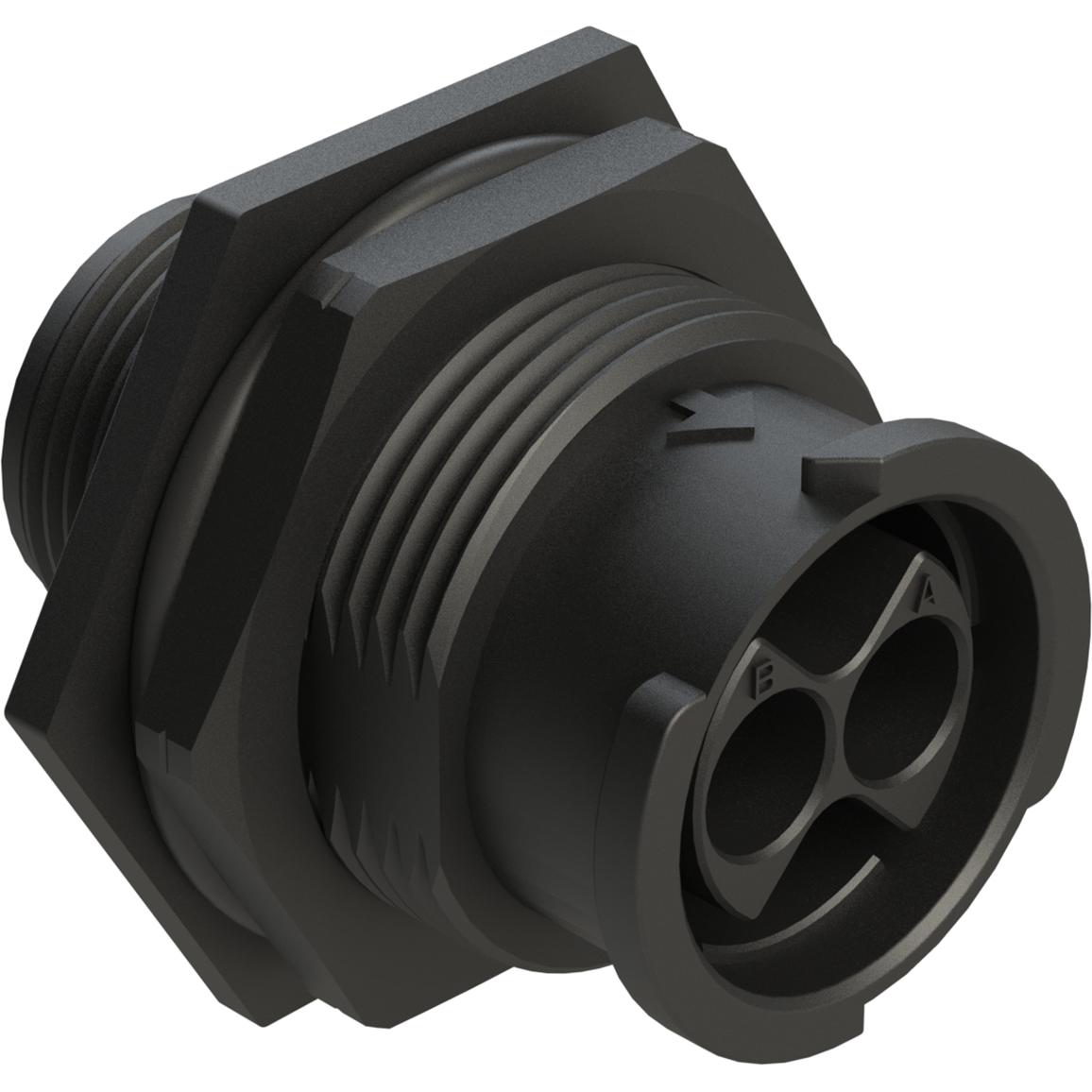 Amphenol-FLS712N2P03 Conector circular Conn Circular PIN 4 POS Crimp ST Jam Nut 4 Terminal 1 Port Bag