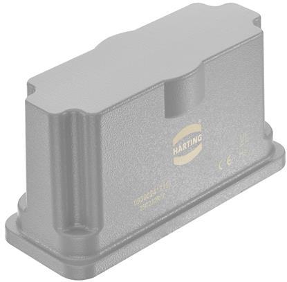 HARTING-09300241719 连接器配件 Connector Accessories Docking Frame Straight Aluminum Die Cast/Stainless Steel/Nitrile Butadiene Rubber Dust Gray Powder