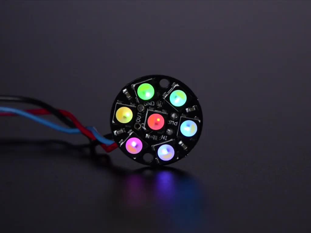 Adafruit Industries-2860 Moduli LED Neo Pixel LED Strip Starter Pack - 30 LED meter