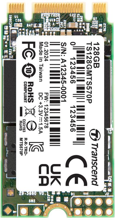 Transcend Information-TS128GMTS570P Solid State-Laufwerke SATA III M.2 SSDs