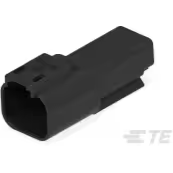 TE Connectivity-DT04-2P-E004 Einzeladersteckverbinder, Gehäuse Conn Housing RCP 2 POS Crimp ST Cable Mount Black Box