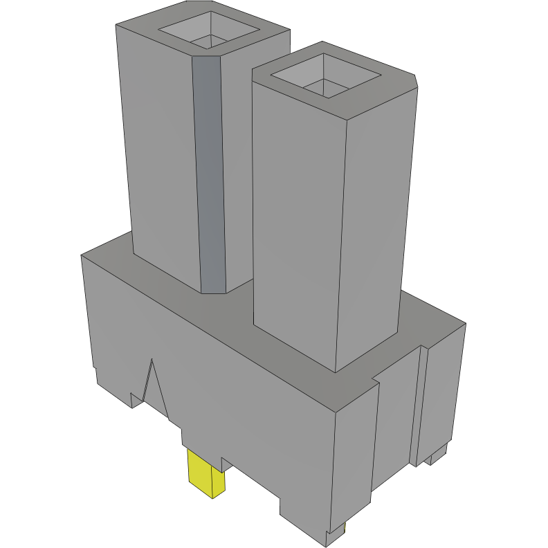 Samtec-IPBS-102-01-T-S Piastre connettori e prese PCB Conn Isolated Power Socket SKT 2Power POS 4.19mm Solder ST Top Entry Thru-Hole Power Mate® Tube