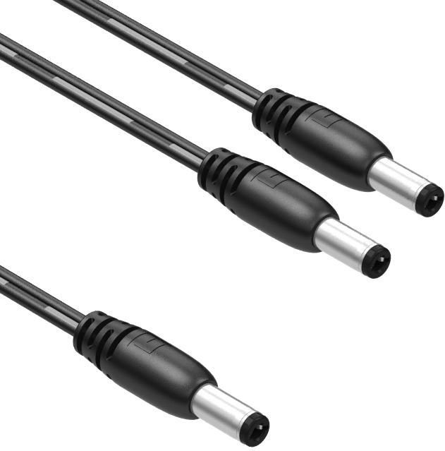 Tensility International-10-02779 Cable Assembly DC Power Cable Assembly 0.915m DC Power Plug to 2DC Power Plug 2 to (2/2)POS (2)M-M 18AWG