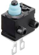 Panasonic-ASQMR16430A Switch Snap Action Switch Snap Action N.O. SPST Pin Plunger 0.001A 16VDC 1.2N Screw Mount Solder Carton