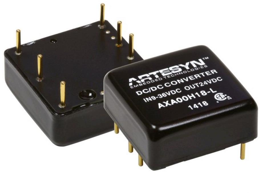 Artesyn / Advanced Energy-AXA00CC18-L Convertitore da DC a DC e modulo di regolazione della commutazione Module DC-DC 24VIN 2-OUT -15V/15V -0.67A/0.67A 20W 6-Pin