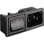 Power Entry Module Unfiltered M 3 POS 250VAC 10A Switch ST 1 Port