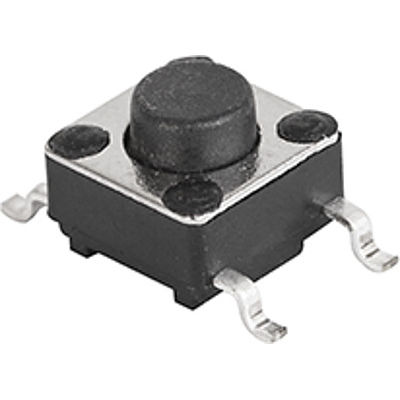 SCHURTER-1301.9308 Interruttore tattile Switch Tactile N.O. SPST Square Button PC Pins 0.05A 12VDC >100000Cycles 1.6N Thru-Hole Bag