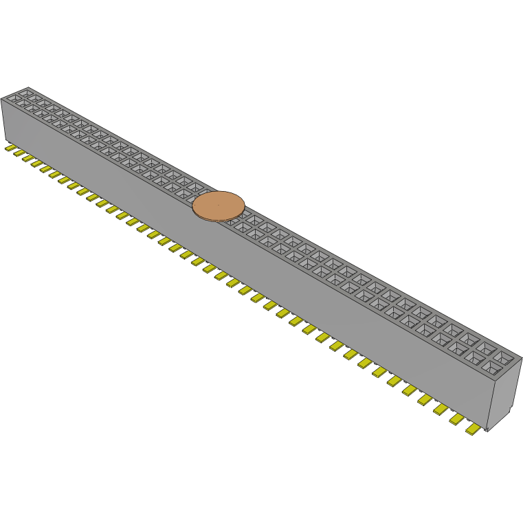 Samtec-SFMC-140-02-S-D-K-TR Cabezales del conector y receptáculos PCB Conn Socket Strip SKT 80 POS 1.27mm Solder ST Top Entry SMD T/R