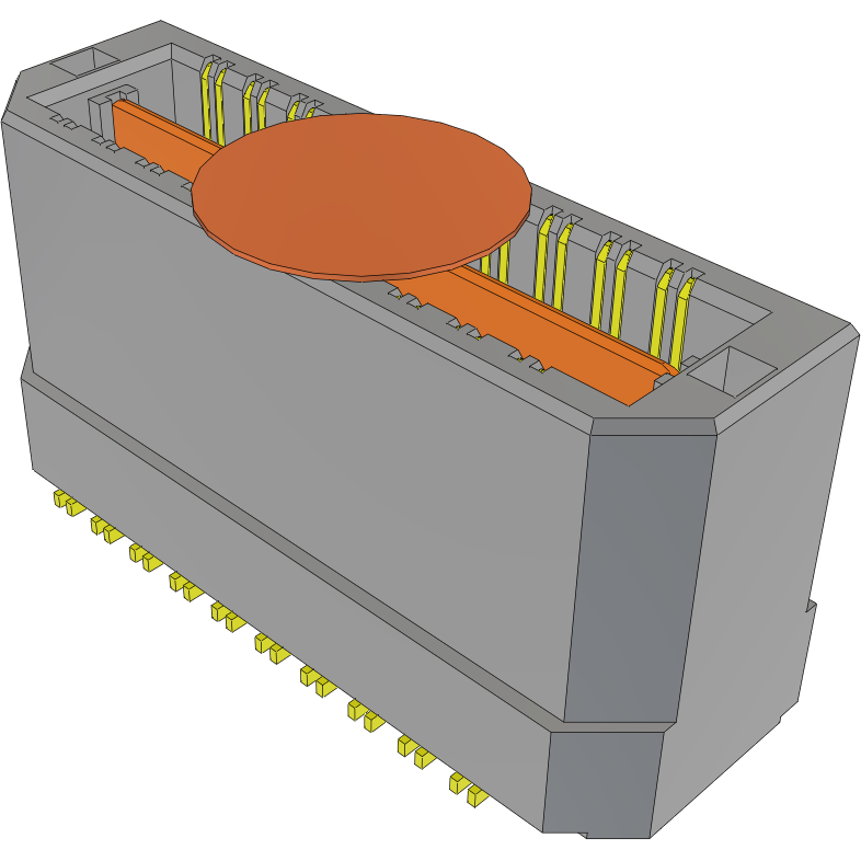 Samtec-QTH-020-03-L-D-DP-A-K-FR 连接器插头及 PCB 插座 Conn Micro High Speed Terminal Strip HDR 40 POS 0.5mm Solder ST SMD T/R