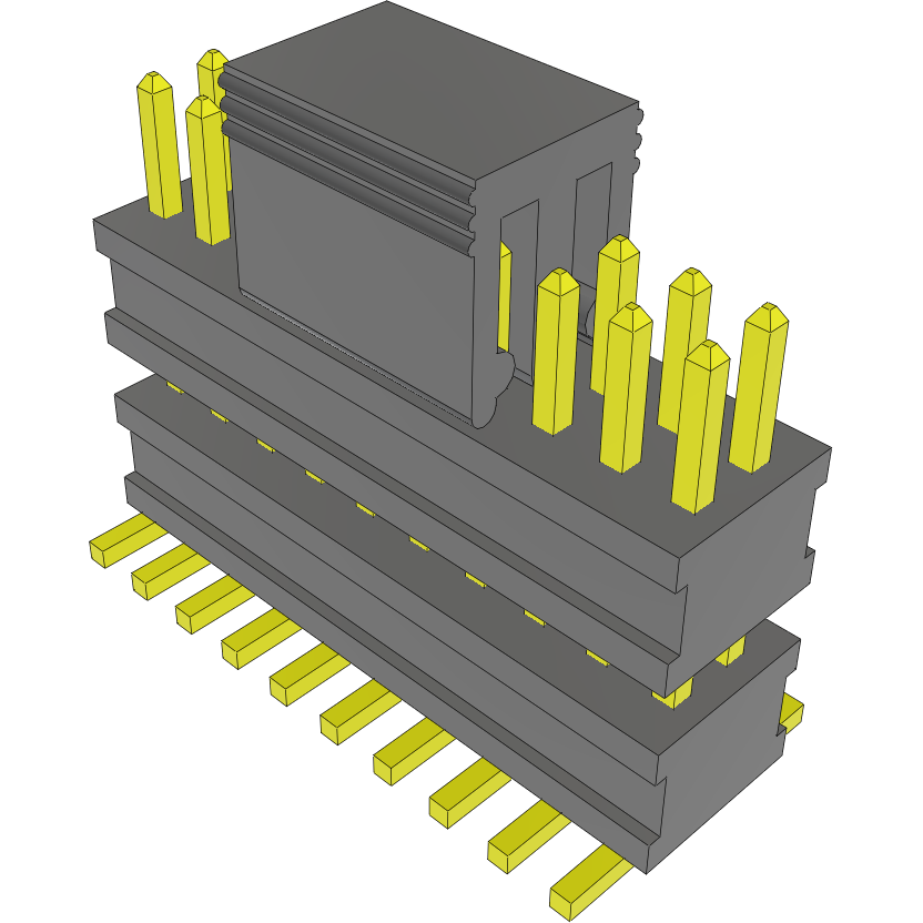 Samtec-FW-10-03-G-D-258-100-A-P Steckverbinderleisten und Leiterplattenbuchsen Conn Board Stacker HDR 20 POS 1.27mm Solder ST Top Entry SMD FLEX STACK™ Tube