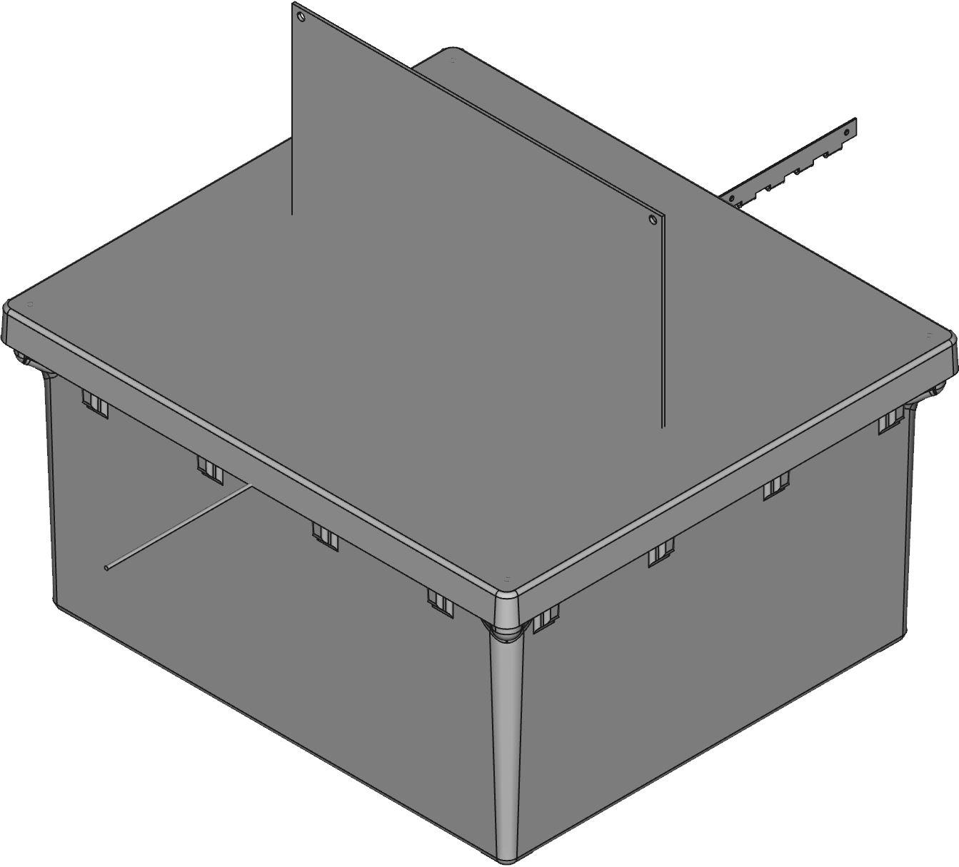 Hammond Manufacturing-PJ16148L  Gray Fiberglass Polyester Wall Mount Junction Box