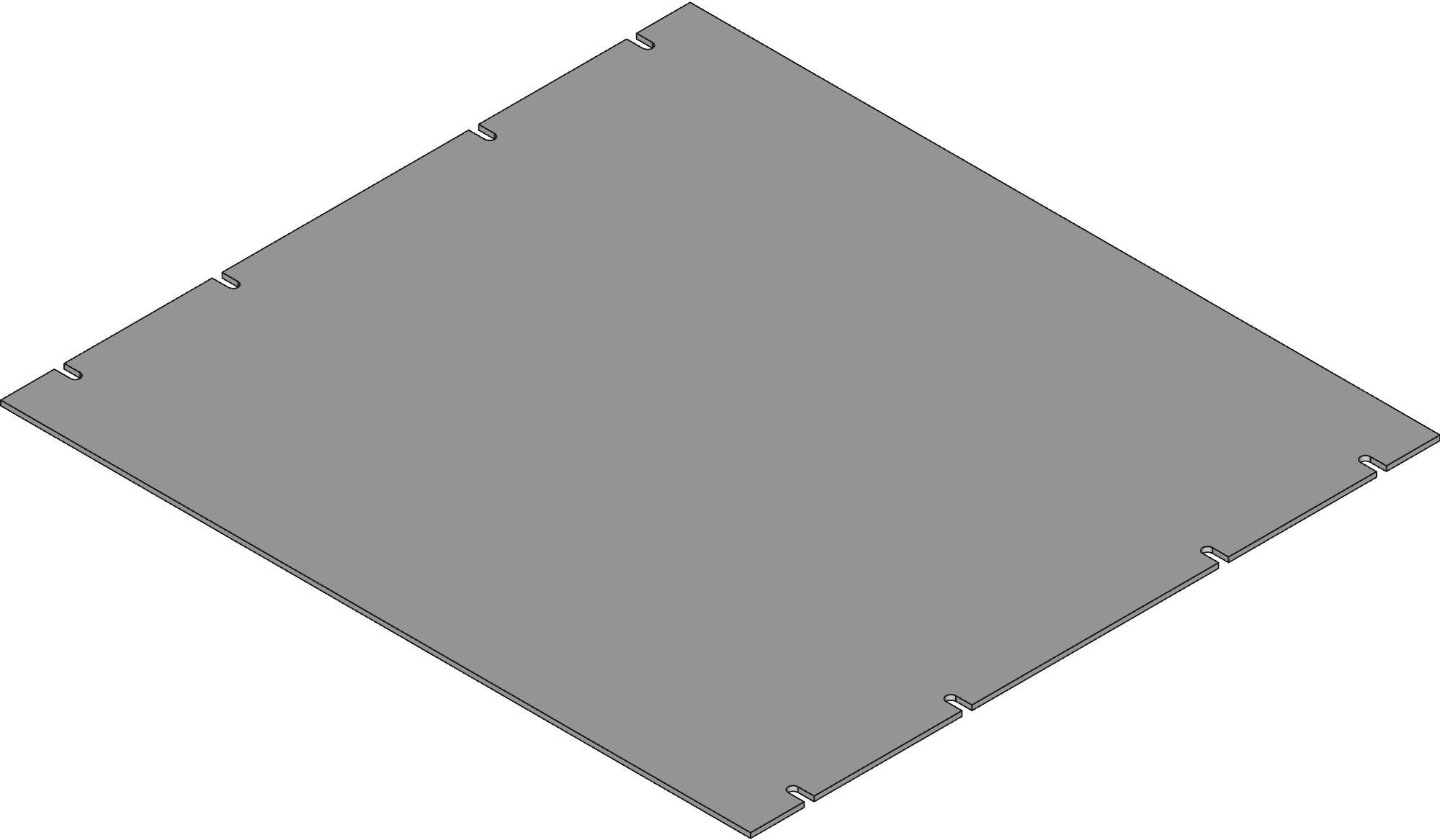 Hammond Manufacturing-PBPA19017LG2 null Aluminum Rack Panel, Light Gray