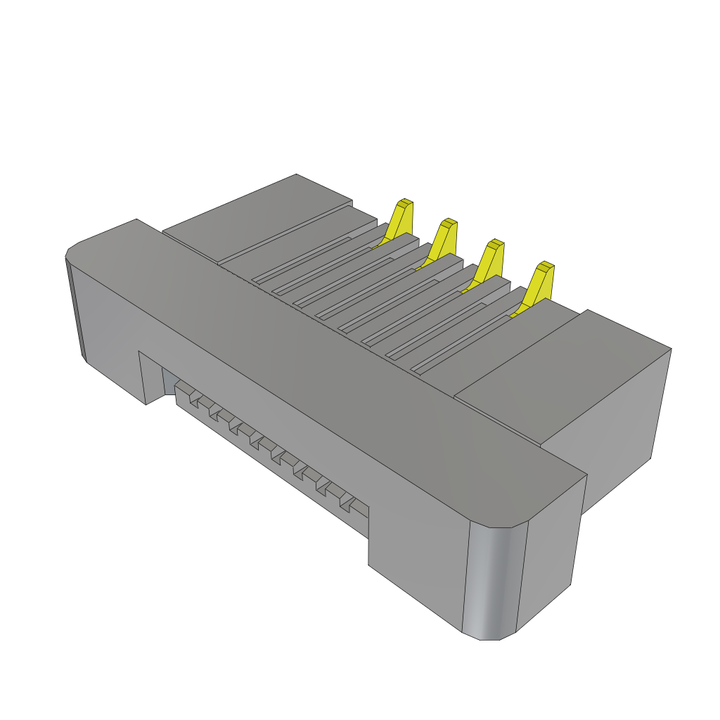Samtec-ZF5S-08-03-T-WT-TR Steckverbinder, FFC-FPC Conn FFC Connector SKT 8 POS 0.5mm Solder ST SMD T/R