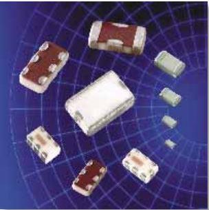 Johanson Dielectrics-2450AT43A100E 天线  Antenna Ceramic 2dB Gain 2500MHz 2-Pin Case 43-1