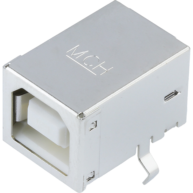 Molex-0670689001 Connector USB Conn USB 2.0 Type B RCP 4 POS 2.5mm Solder RA Thru-Hole 4 Terminal 1 Port USB Tray