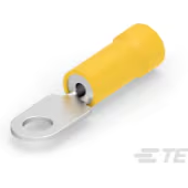 TE Connectivity-321620 Terminales del conductor Ring Tongue Terminal 22-26AWG Copper Yellow/Brown Stripe 15.67mm Tin Loose