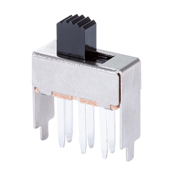 Same Sky (formerly CUI Devices)-SLW-171775-6A-N-D Schiebeschalter Switch Slide ON ON DPDT Raised Slide 0.5A 50VDC 10000Cycles PC Pins Thru-Hole