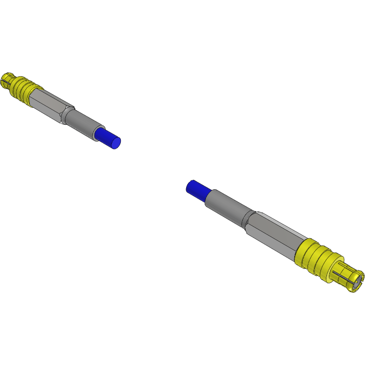 Samtec-RF174-02SP1-02SP1-0305 Kabelbaugruppen Koaxial Cable Assembly Coaxial 0.305m 26AWG MCX to MCX PL-PL Bag