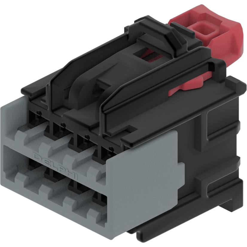 Delphi-33223792 Einzeladersteckverbinder, Gehäuse OCS 8 Way Unsealed Female Black Connector
