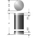 Semikron-SDA4AK Überspannungsbegrenzer (TVS) TVS Diode Dual Bi-Dir 1V 300W 2-Pin DO-213AB T/R