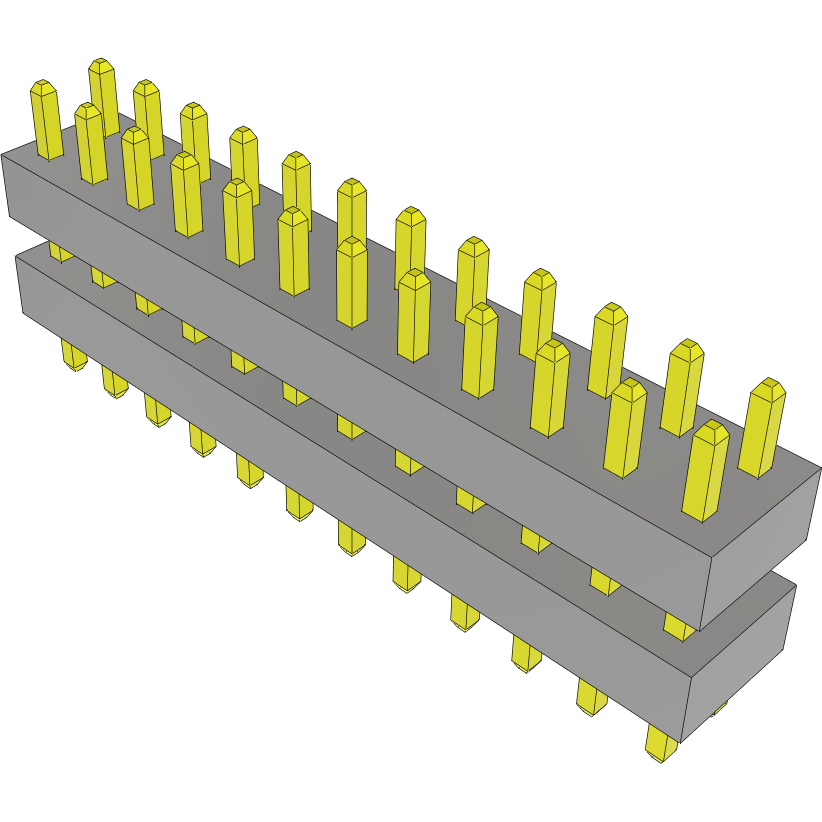 Samtec-TW-12-02-G-D-210-080 Steckverbinderleisten und Leiterplattenbuchsen Conn Board Stacker HDR 24 POS 2mm Solder ST Top Entry Thru-Hole Bulk
