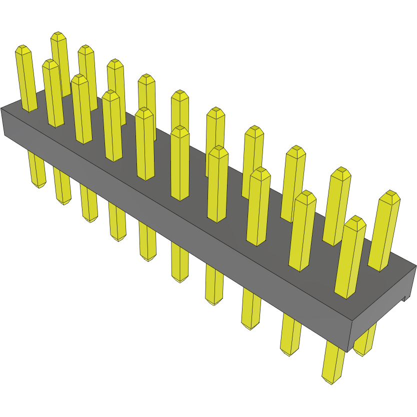 Samtec-MTMM-110-03-S-D-125 Connector Headers and PCB Receptacles Conn Unshrouded Header HDR 20 POS 2mm Solder ST Top Entry Thru-Hole Bulk