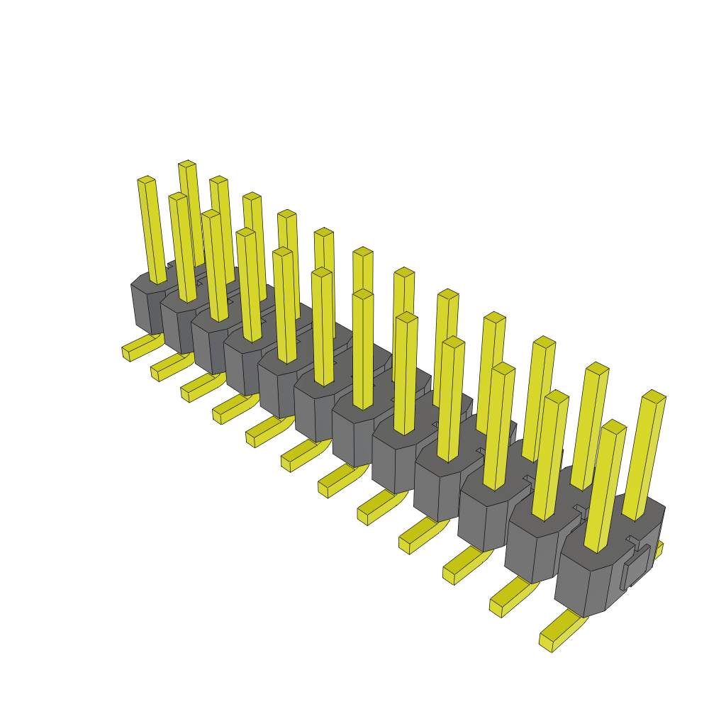Samtec-TSM-112-01-T-DV-TR 连接器插头及 PCB 插座 Conn Unshrouded Header HDR 24 POS 2.54mm Solder ST Top Entry SMD T/R