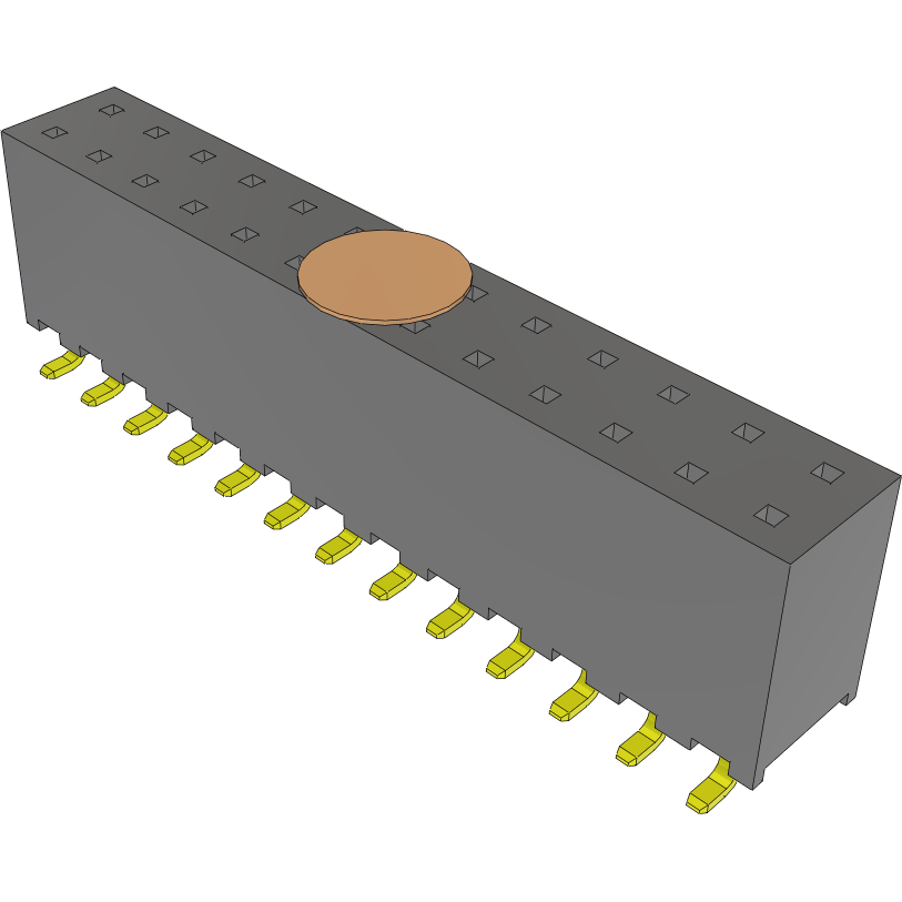 Samtec-SQW-113-01-F-D-VS-K 连接器插头及 PCB 插座 Conn Socket Strip SKT 26 POS 2mm Solder ST Top Entry SMD Tube