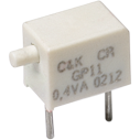 C&K-GP11MSA1BE Interruttore a pressione GP11MSA1BE C&K Switch Push Button OFF Mom Round Plunger 20VAC 20VDC 0.4VA Momentary Contact SMD Gull Wing - Arrow.com