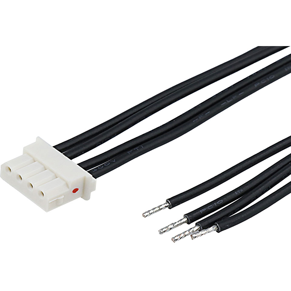 Molex-2264311044 Andere Kabelbaugruppen Cable Assembly UL 1569 0.6m 22AWG Mini-SPOX 4 POS F Crimp