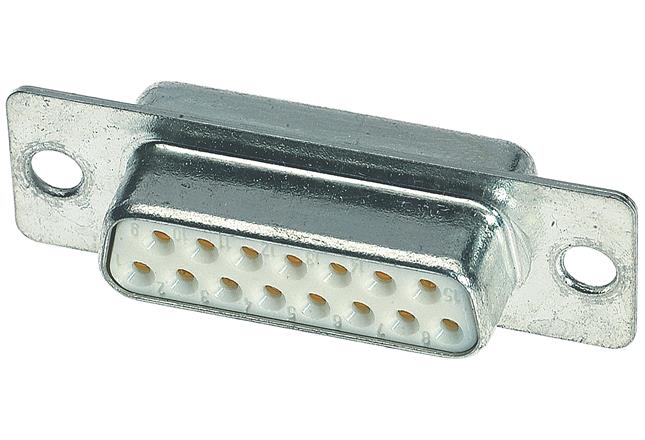 HARTING-09641117210 Steckverbinder, D-Sub Conn D-Sub F 9 POS Solder Cup ST Panel Mount 9 Terminal 1 Port