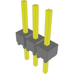 Conn Unshrouded Header HDR 3 POS 2.54mm Solder ST Thru-Hole Bulk
