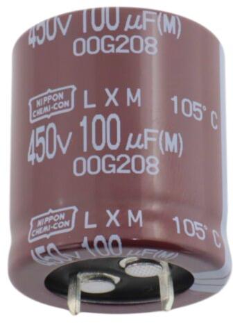 United Chemi Con-ELXM401VSN271MA30S Kondensator, Aluminium Cap Aluminum Lytic 270uF 400V 20% (35 X 30mm) Snap-In 10mm 1.31A 7000h 105°C