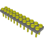 Conn Socket Strip SKT 22 POS 2.54mm Solder ST Top Entry Thru-Hole Tube