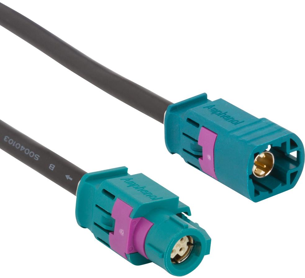 Amphenol RF-HSDSJZSPZ21-17 Kabelbaugruppen Koaxial Cable Assembly Coaxial 22.86m HSD Connector to HSD Connector F-M Bag