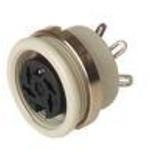 Belden-MAB 5100 GREY Steckverbinder, rund Conn Circular SKT 5 POS Solder ST Cable Mount 5 Terminal 1 Port