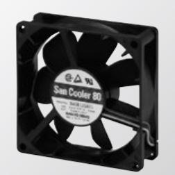 SANYO DENKI-109R0812G4D01 排风机和风扇 DC Fan Axial Ball Bearing 12V 80 X 80 X 25mm Sensor