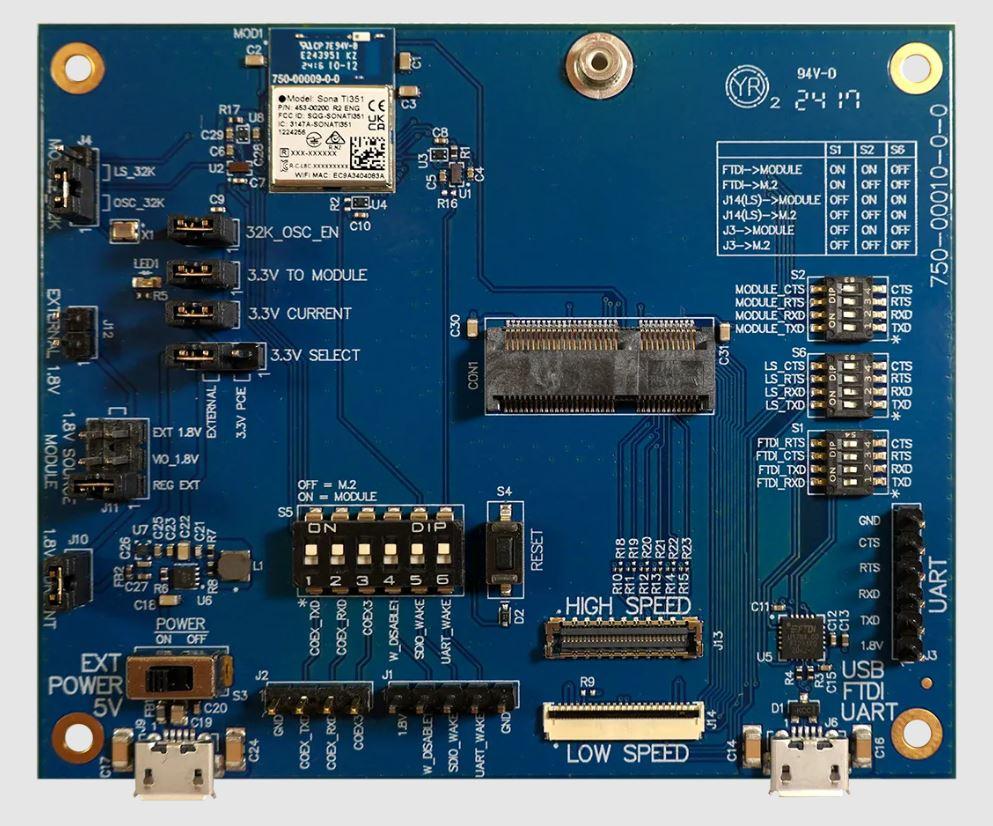 Ezurio-453-00200-K1 RF/Drahtlos-Entwicklungsplatinen und Kits 453-00200C/453-00200R Combo Wireless Module Development Kit