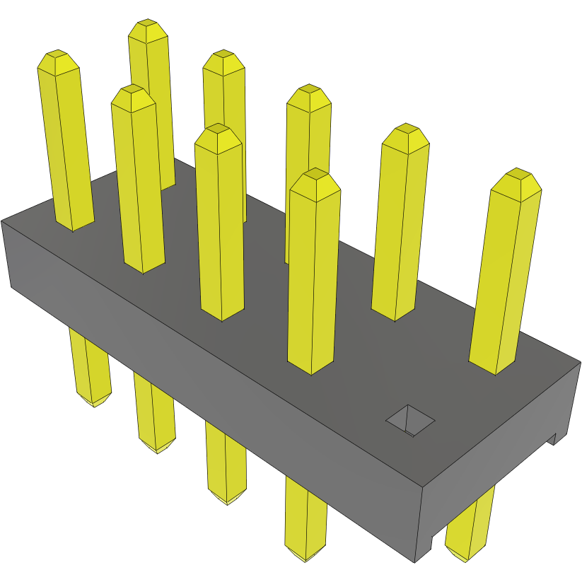 Samtec-MTMM-105-03-F-D-130-009 Steckverbinderleisten und Leiterplattenbuchsen Conn Unshrouded Header HDR 10 POS 2mm Solder ST Top Entry Thru-Hole Bulk