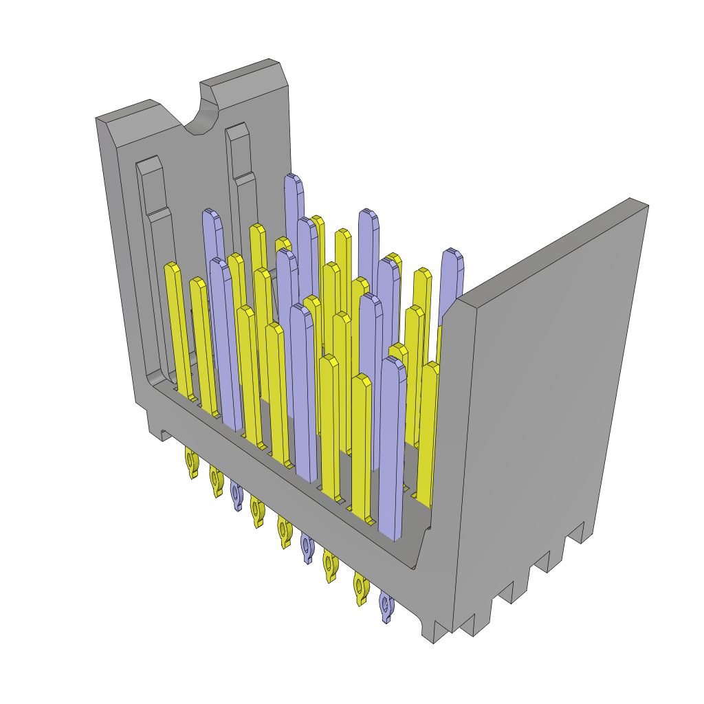 Samtec-HDTM-3-04-1-S-VT-0-1 Backplane connettore Conn High Density Backplane HDR 24 POS 1.8mm Press Fit ST Thru-Hole XCede® Tray
