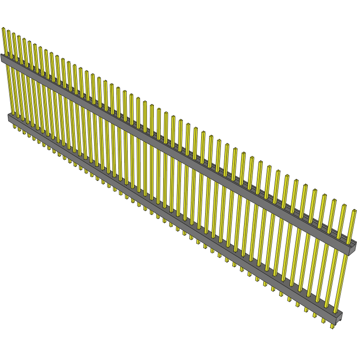 Samtec-DW-50-14-G-S-964 连接器插头及 PCB 插座 Conn Board Stacker HDR 50 POS 2.54mm Solder ST Thru-Hole Bulk