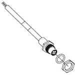 Cable Assembly Circular Lead 1m 24AWG Circular 5 POS F PROFIBUS Data Line